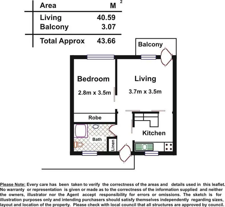 Floorplan of Homely unit listing, 15/391-393 Anzac Highway, Camden Park SA 5038
