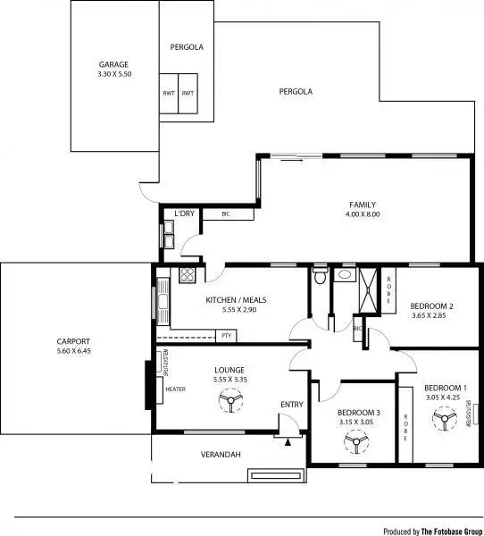 Floorplan of Homely house listing, 12 Alfred Avenue, Seaton SA 5023