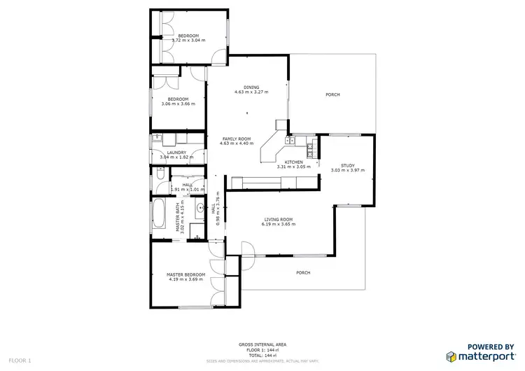 Floorplan of Homely house listing, 4 Washington Drive, Mildura VIC 3500