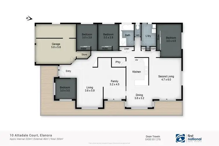 Floorplan of Homely house listing, 10 Attadale Court, Elanora QLD 4221