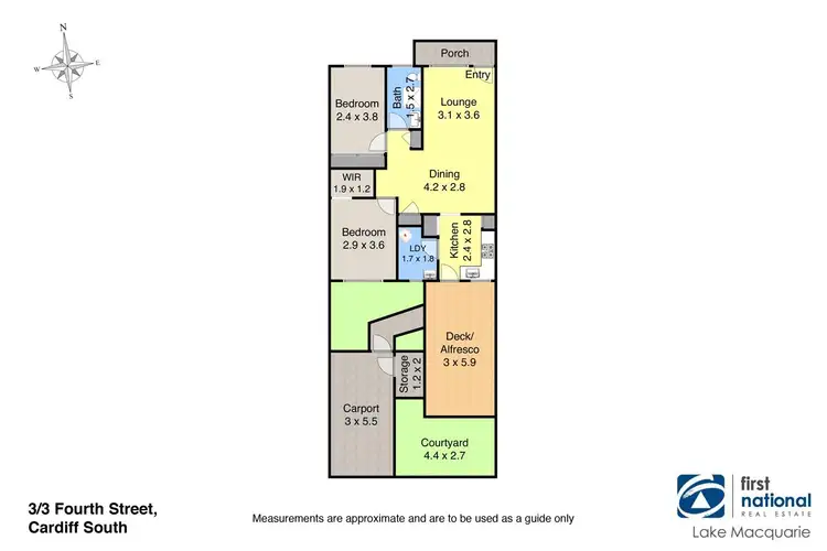 Floorplan of Homely villa listing, 3/3 Fourth Street, Cardiff South NSW 2285