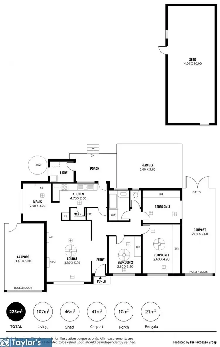 Floorplan of Homely house listing, 10 Shackleton Avenue, Ingle Farm SA 5098