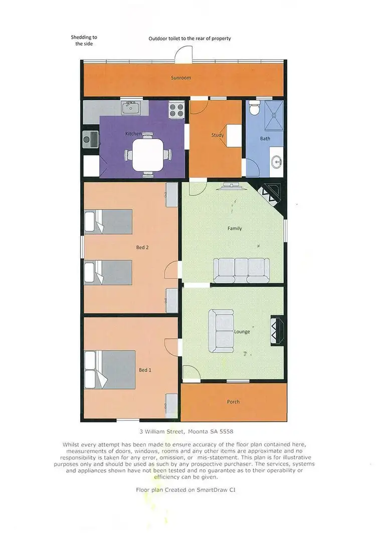 Floorplan of Homely house listing, 3 William Street, Moonta SA 5558
