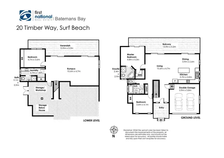 Floorplan of Homely house listing, 20 Timber Way, Surf Beach NSW 2536