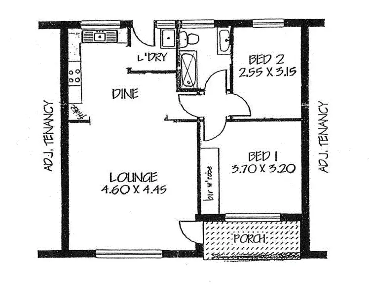 Floorplan of Homely unit listing, 2/2 Pickering Avenue, Fullarton SA 5063