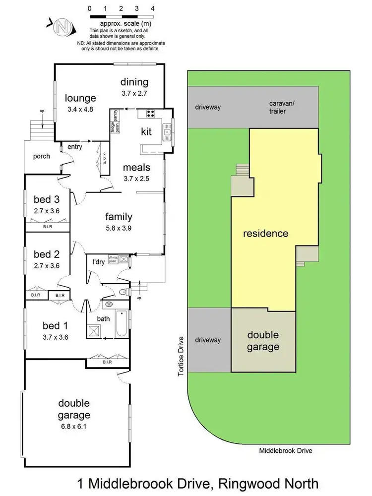 Floorplan of Homely house listing, 1 Middlebrook Drive, Ringwood North VIC 3134