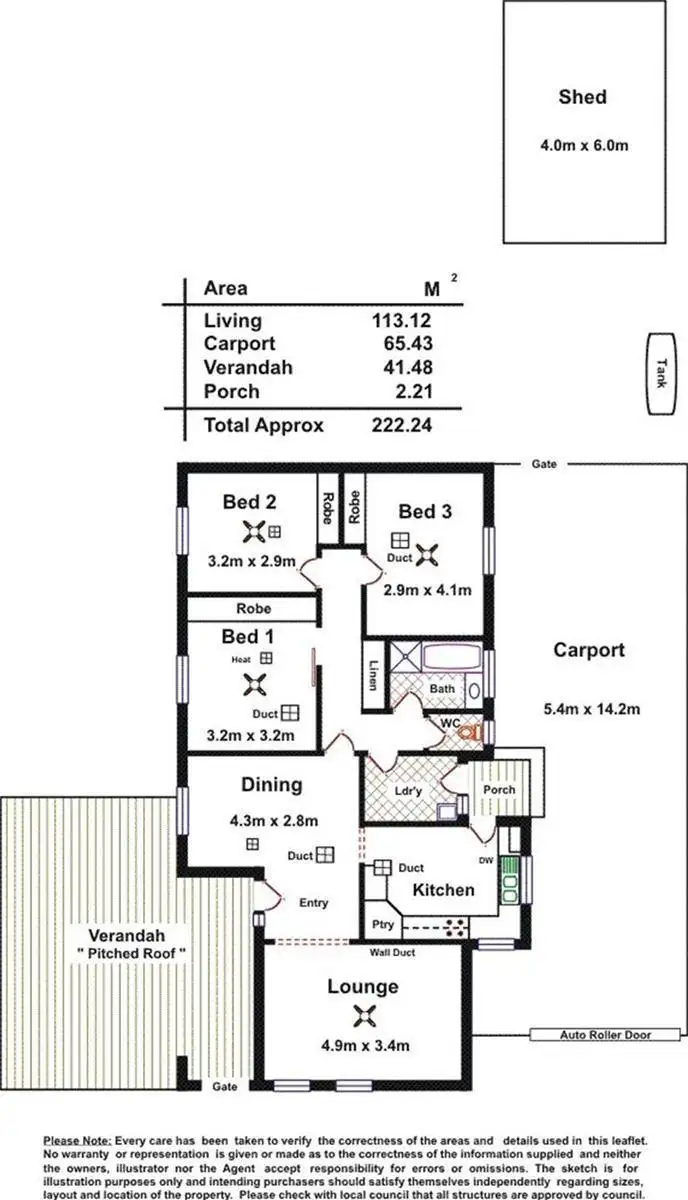 Floorplan of Homely house listing, 15 Princess Drive, Modbury SA 5092