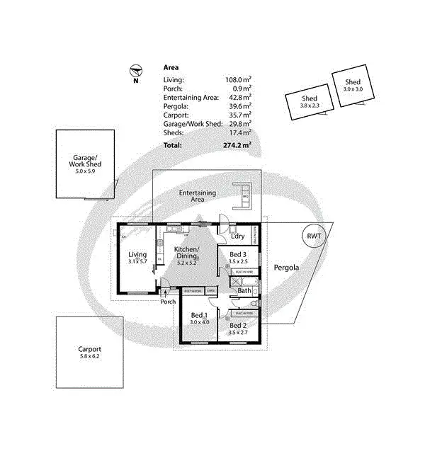 Floorplan of Homely house listing, 19 Dunbarton Road, Strathalbyn SA 5255