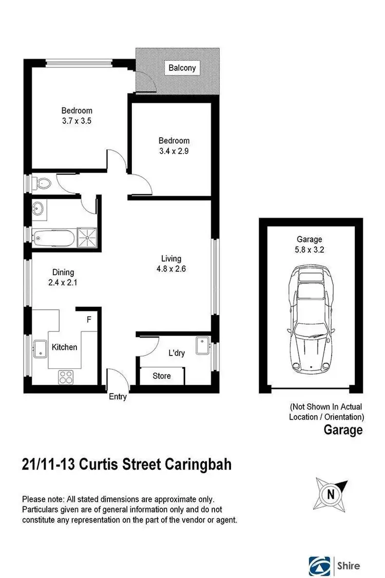Floorplan of Homely apartment listing, 21/11-13 Curtis Street, Caringbah NSW 2229