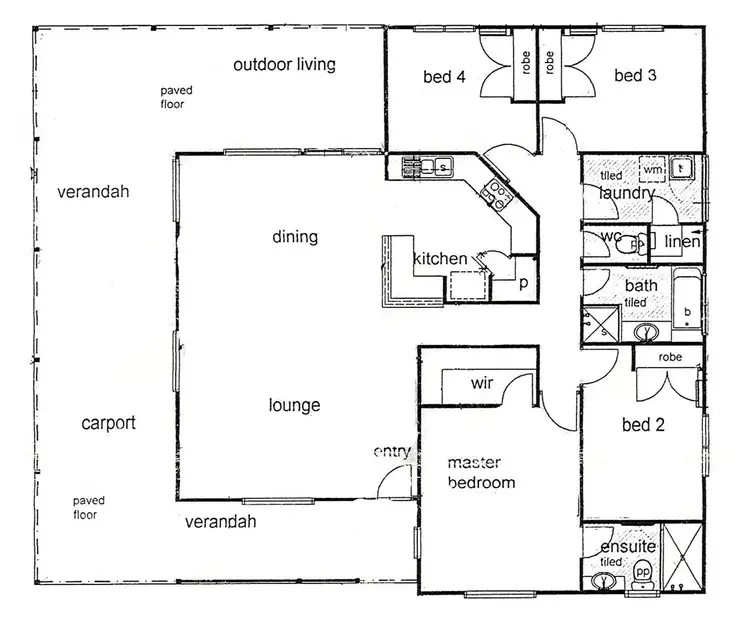 Floorplan of Homely house listing, 47 Pipit Loop, Djugun WA 6725