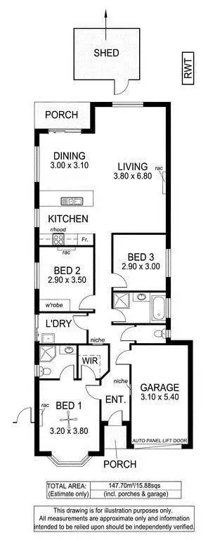 Floorplan of Homely house listing, 1A Branksome Terrace, Dover Gardens SA 5048