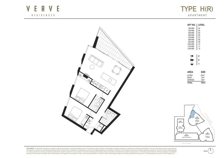 Floorplan of Homely unit listing, 304/466 King Street, Newcastle NSW 2300