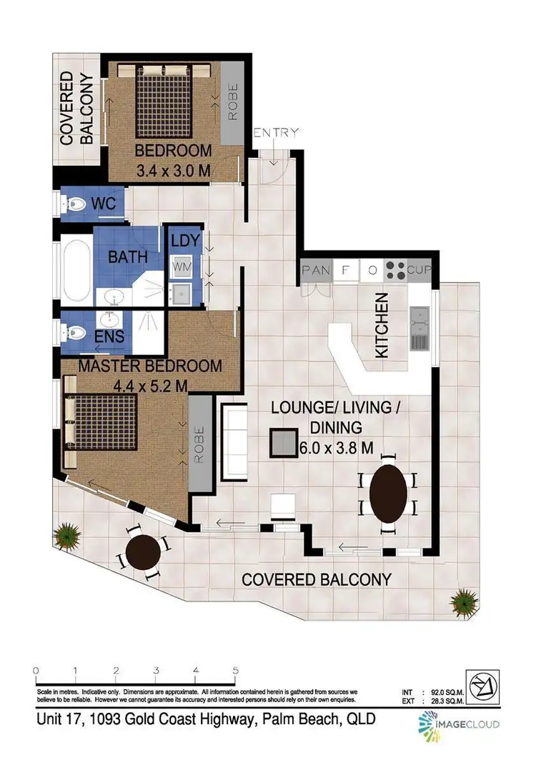 Floorplan of Homely unit listing, 17/1093 Gold Coast Highway, Palm Beach QLD 4221