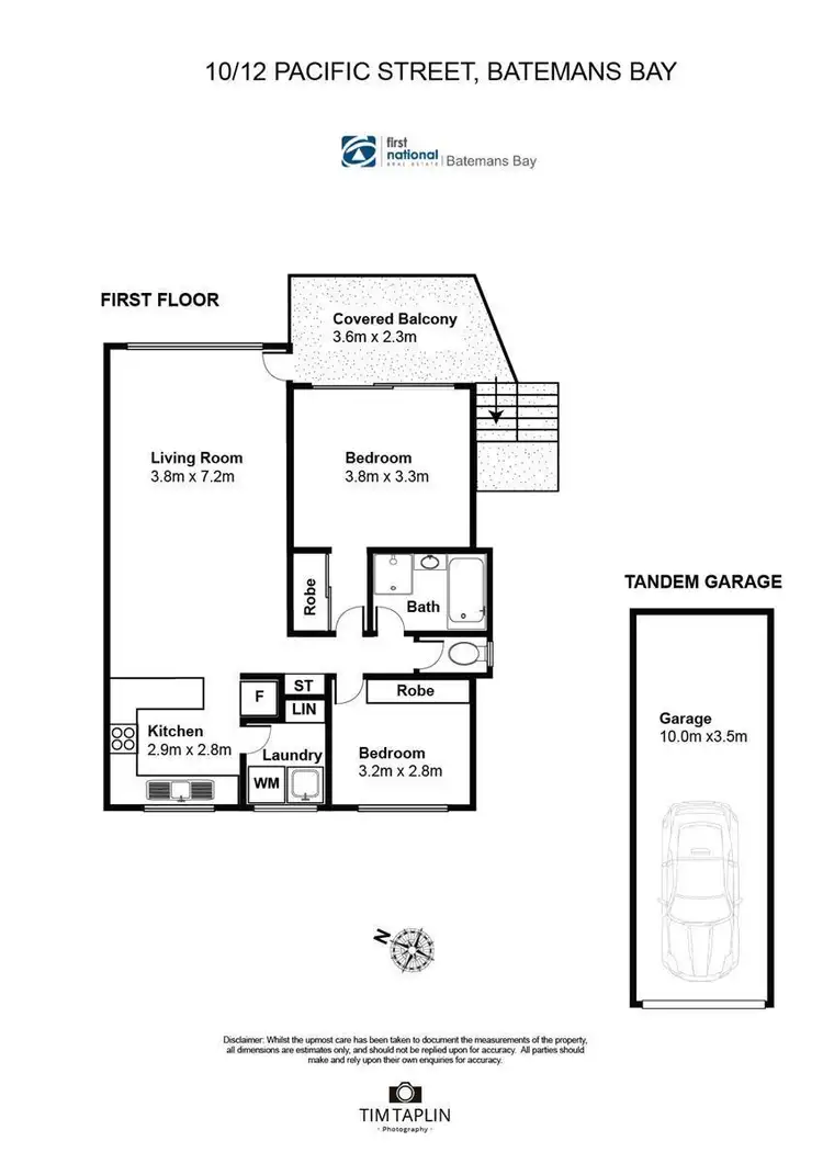 Floorplan of Homely unit listing, 10/12 Pacific Street, Batemans Bay NSW 2536