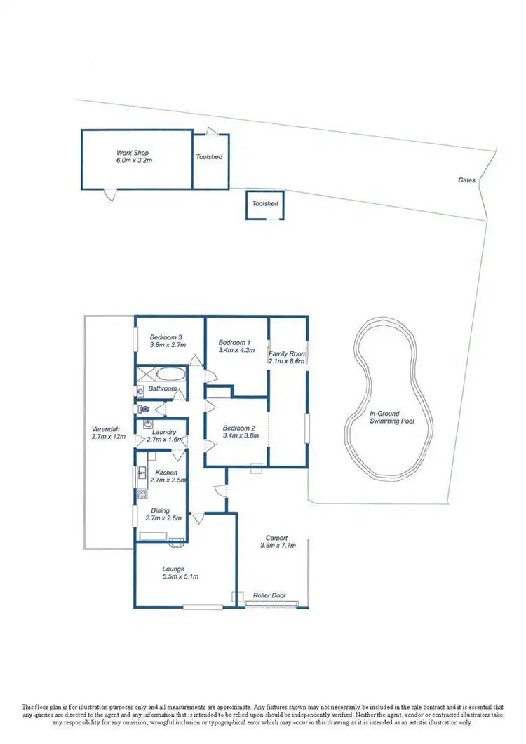 Floorplan of Homely house listing, 12 Murrell Road, Para Hills SA 5096