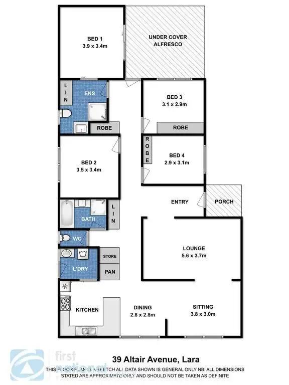 Floorplan of Homely house listing, 39 Altair Avenue, Lara VIC 3212