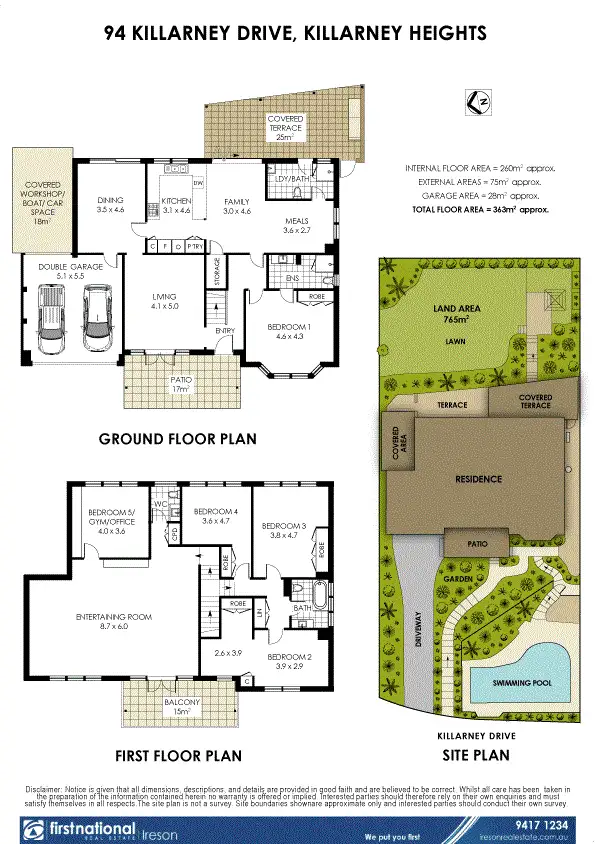 Floorplan of Homely house listing, 94 Killarney Drive, Killarney Heights NSW 2087
