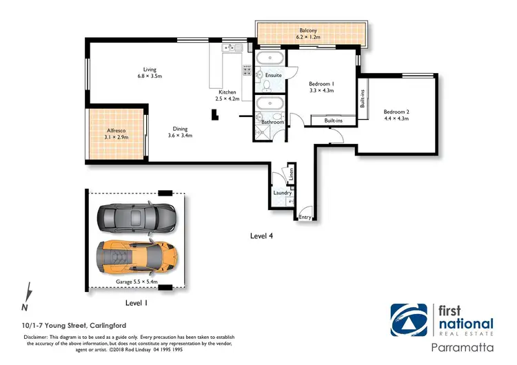 Floorplan of Homely apartment listing, 10/1-7 Young Road, Carlingford NSW 2118