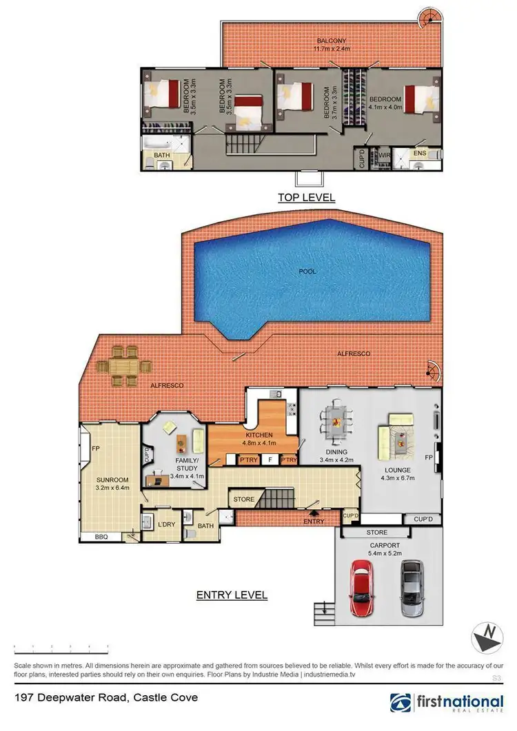 Floorplan of Homely house listing, 197 Deepwater Road, Castle Cove NSW 2069