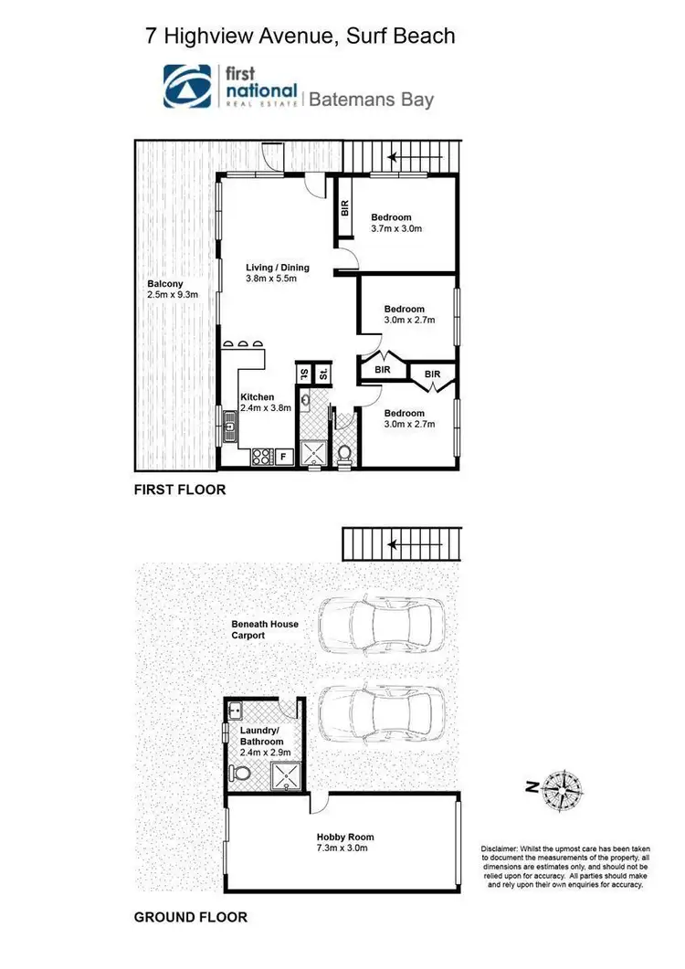 Floorplan of Homely house listing, 7 Highview Avenue, Surf Beach NSW 2536