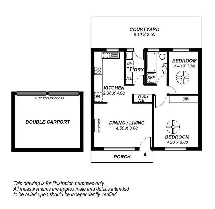 Floorplan of Homely unit listing, 1/5a Edward Street, Nailsworth SA 5083