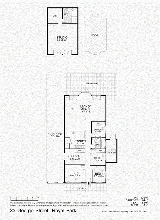 Floorplan of Homely house listing, 35 George Street, Royal Park SA 5014