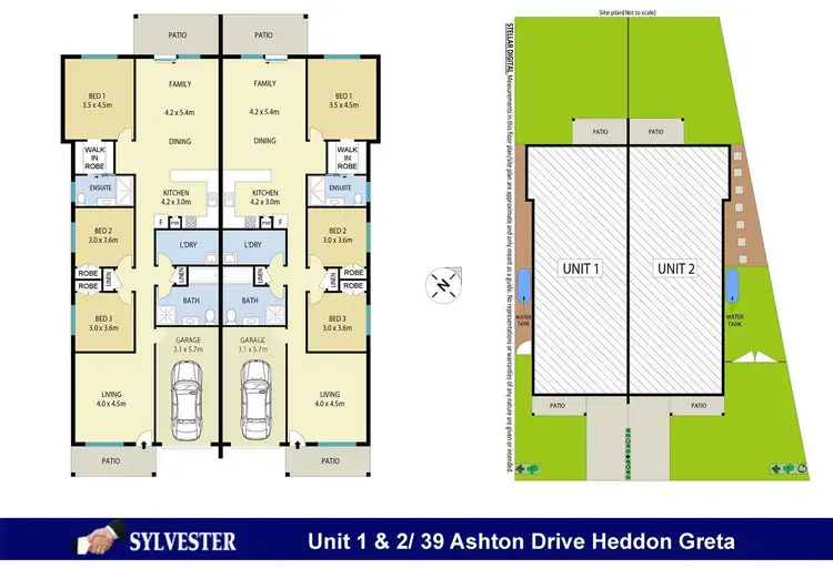 Floorplan of Homely semi-detached listing, 1/39 Ashton Drive, Heddon Greta NSW 2321