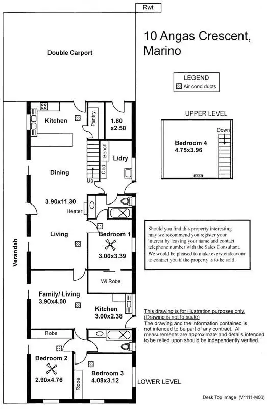 Floorplan of Homely house listing, 10 Angas Crescent, Marino SA 5049