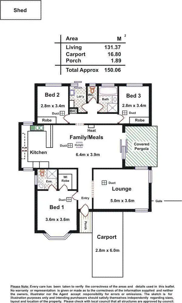 Floorplan of Homely house listing, 13 Castle Hill Place, Golden Grove SA 5125