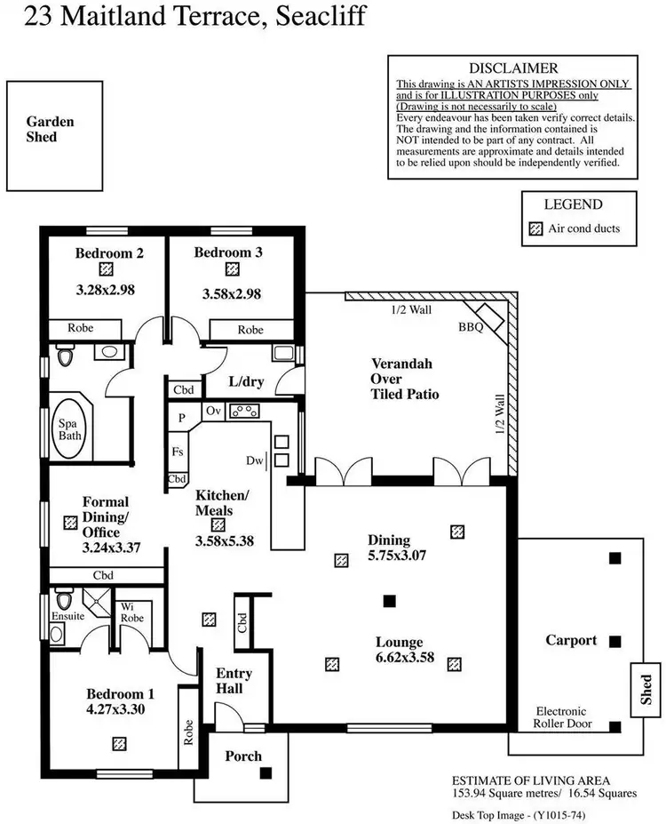Floorplan of Homely house listing, 23 Maitland Terrace, Seacliff SA 5049