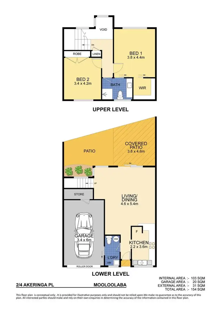 Floorplan of Homely unit listing, 2/4 Akeringa Place, Mooloolaba QLD 4557