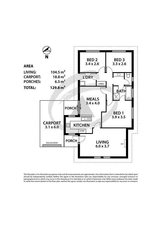 Floorplan of Homely house listing, 1/16 Fletcher Road, Mount Barker SA 5251