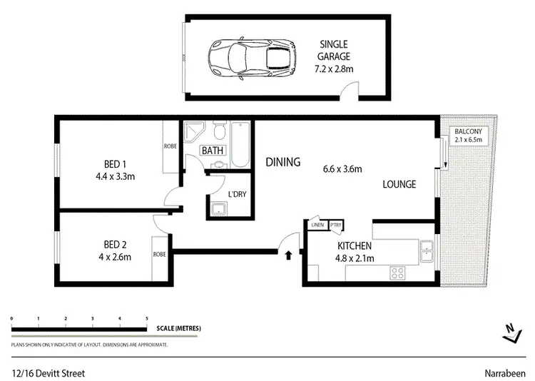 Floorplan of Homely unit listing, 12/16-18 Devitt Street, Narrabeen NSW 2101
