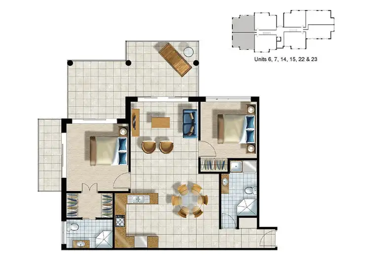 Floorplan of Homely apartment listing, 22/35 Dunmore Terrace, Auchenflower QLD 4066