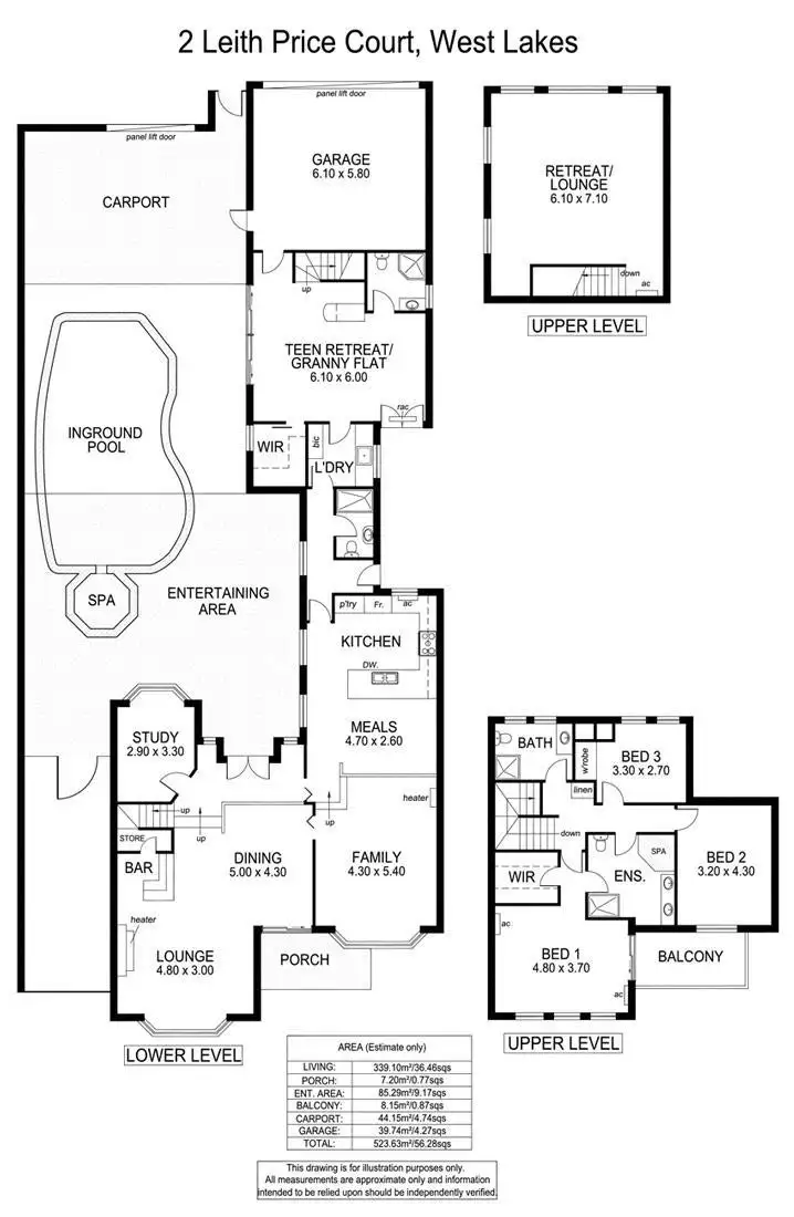 Floorplan of Homely house listing, 2 Leith Price Court, West Lakes SA 5021