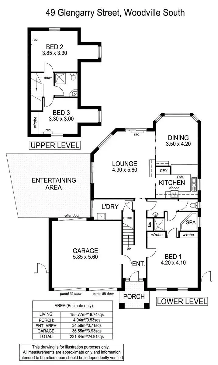 Floorplan of Homely house listing, 49 Glengarry Street, Woodville South SA 5011