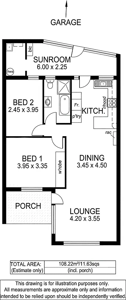 Floorplan of Homely unit listing, 5/11 Adelphi Terrace, Glenelg North SA 5045