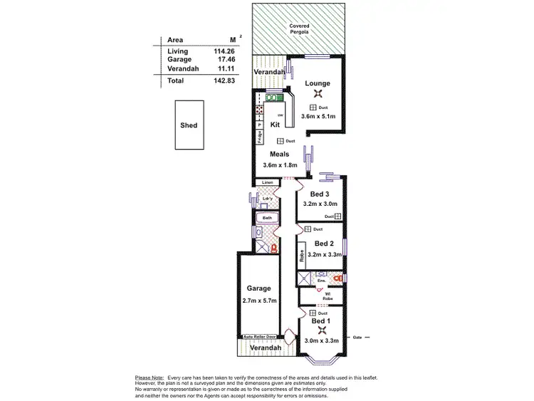 Floorplan of Homely house listing, 16 Shepherds Hill Road, Bedford Park SA 5042