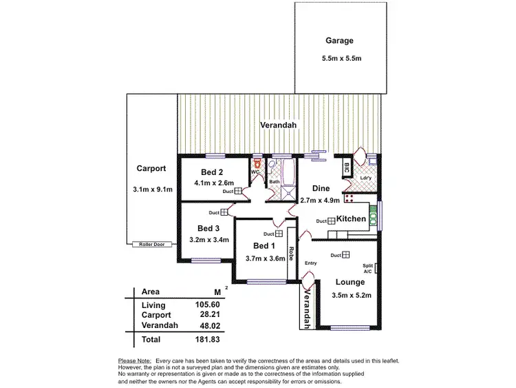 Floorplan of Homely house listing, 17 Weaver Avenue, Morphett Vale SA 5162