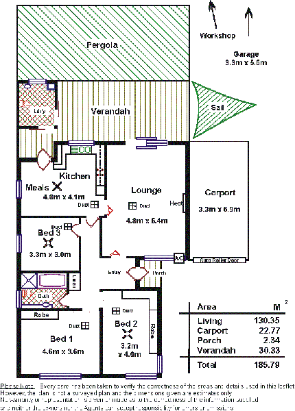 Floorplan of Homely house listing, 13 De Laine Avenue, Edwardstown SA 5039