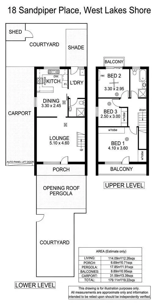 Floorplan of Homely house listing, 18 Sandpiper Place, West Lakes Shore SA 5020