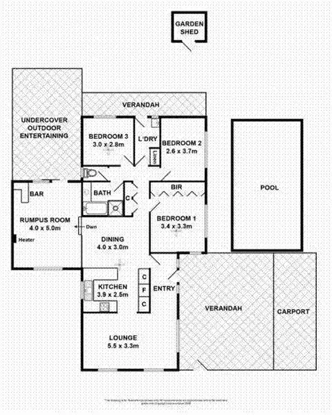 Floorplan of Homely house listing, 14 Drummond Avenue, Reynella East SA 5161