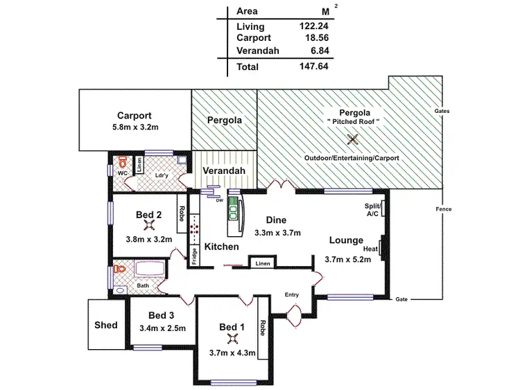 Floorplan of Homely house listing, 21 Gowrie Avenue, Glengowrie SA 5044