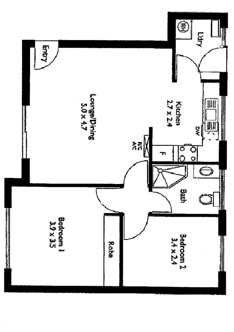 Floorplan of Homely unit listing, 23/7-9 L'Estrange Street, Glenside SA 5065