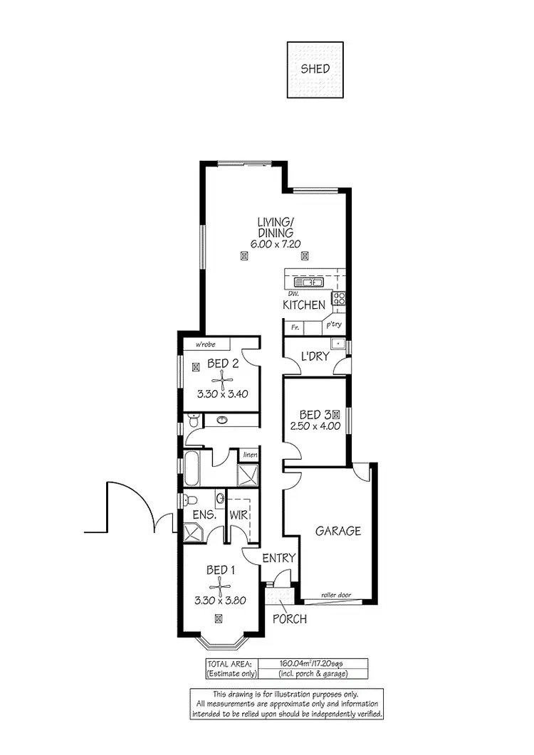 Floorplan of Homely house listing, 44A Johnstone Road, Oaklands Park SA 5046