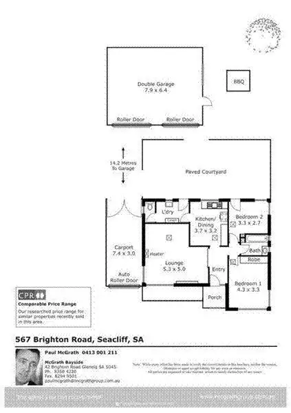 Floorplan of Homely house listing, 567 Brighton Road, Seacliff SA 5049