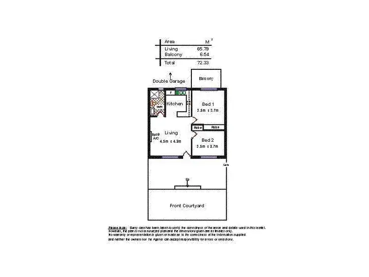 Floorplan of Homely unit listing, 3/8 Marine Street, Somerton Park SA 5044