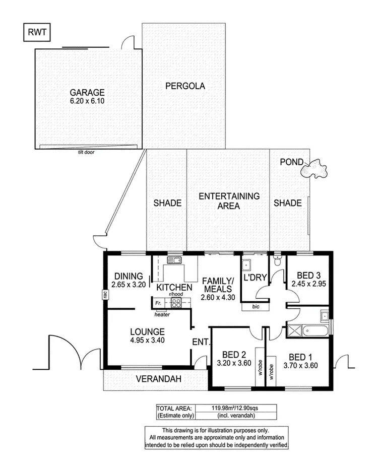 Floorplan of Homely house listing, 30 Potter Road, Woodcroft SA 5162