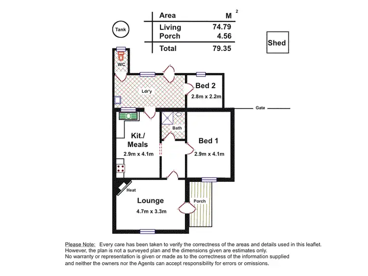 Floorplan of Homely house listing, 4 Cromwell Road, Kilburn SA 5084