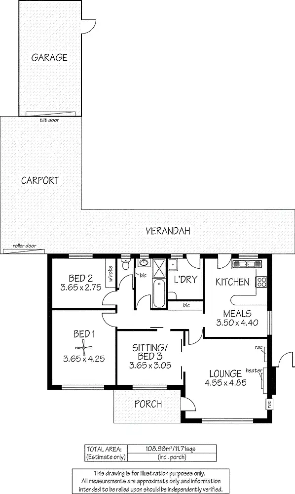 Floorplan of Homely house listing, 8 Sussex Street, Warradale SA 5046